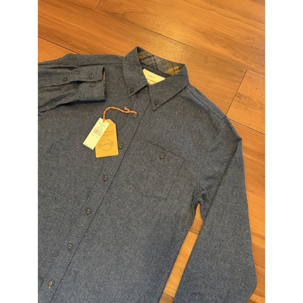 Weatherproof Vintage Gray Long Sleeve Button Down Casual Shirt NWT Men's Small